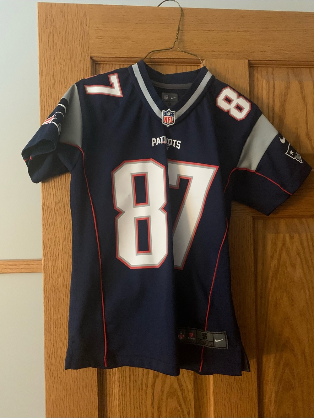 Rob Gronkowski Patriots #87 Youth Football Jersey
